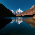 Reflection of Mt. Jichu Draké in Sophu lake